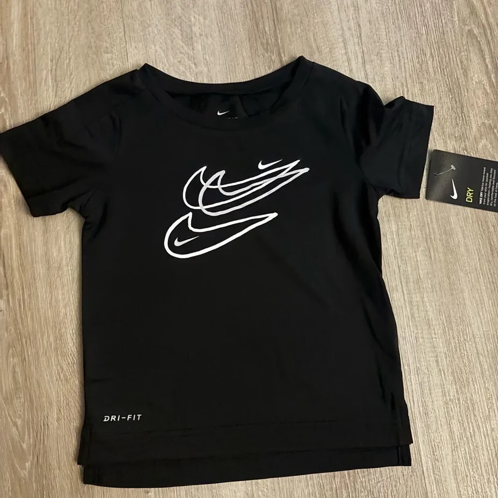 Nike boys Black Dri-FIT T-Shirt